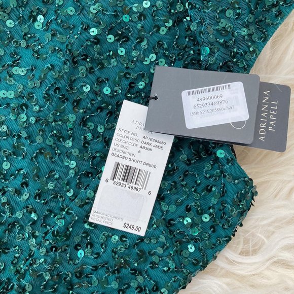 ADRIANNA PAPELL Sleeveless Short Sheath Dress - Picture 11 of 13